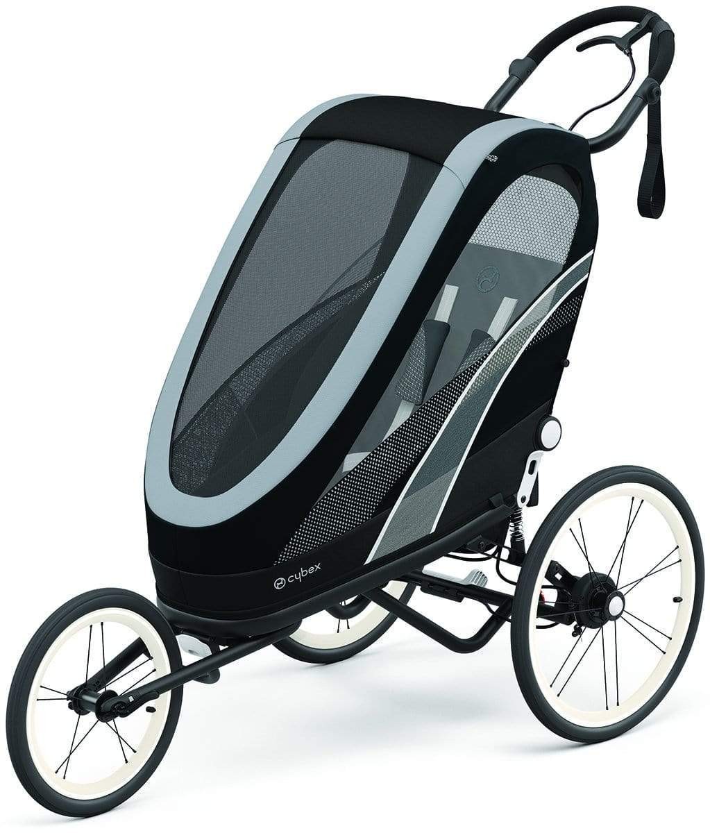 cybex zeno multisport trailer one box all black